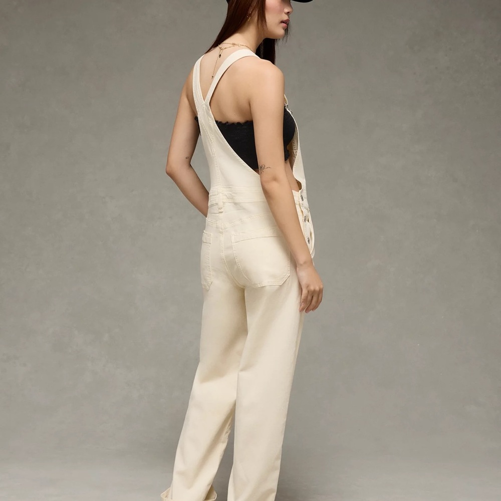 American Eagle Brown Stretch Stovepipe Overalls - Picture 6 of 6